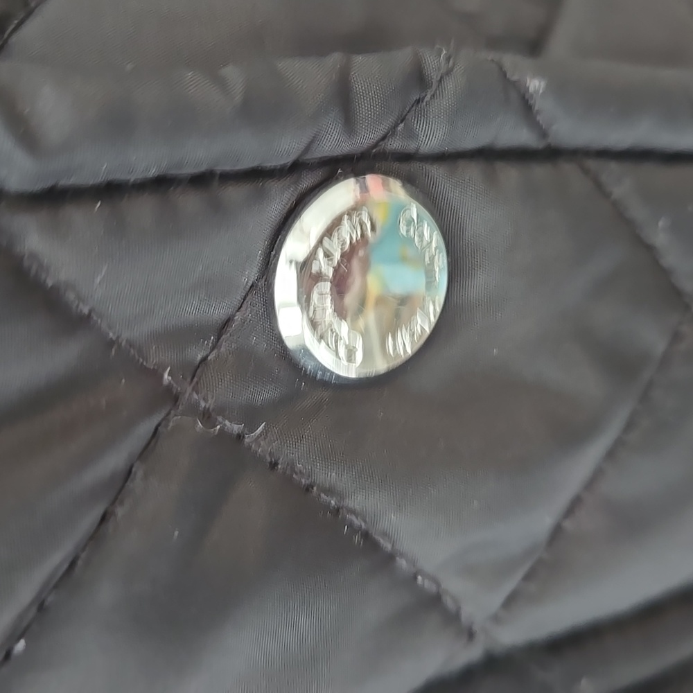 LAST CHANCE!  Calvin Klein Women's Quilted Black Hooded Jacket - Picture 12 of 16
